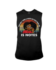 The only thing a hater can take from me is notes Sleeveless Tee tile