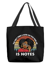 The only thing a hater can take from me is notes All-Over Tote tile