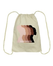 Black Is Beautiful Drawstring Bag tile