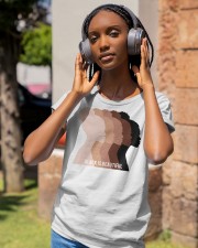 Black Is Beautiful Classic T-Shirt apparel-ladies-t-shirt-lifestyle-front-83