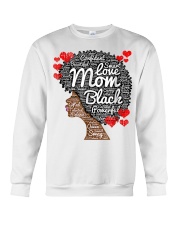 Love Black Mom Crewneck Sweatshirt tile