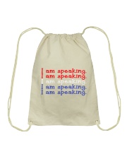 I am speaking - Flag Drawstring Bag tile