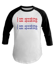 I am speaking - Flag Baseball Tee tile