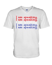 I am speaking - Flag V-Neck T-Shirt tile