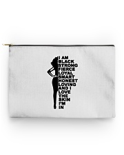 I am black - strong - loyal Accessory Pouch tile