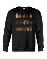 I can't breathe ASL Sign Language Crewneck Sweatshirt tile