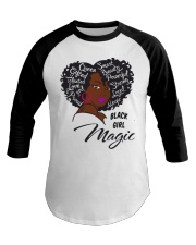 Black Magic Girl - Dark skin Baseball Tee tile