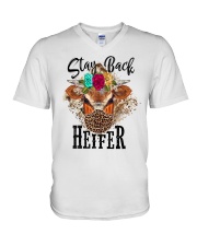 Stay back - Heifer V-Neck T-Shirt tile