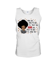 God Says Unisex Tank tile