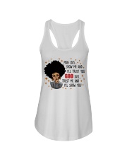 God Says Ladies Flowy Tank tile