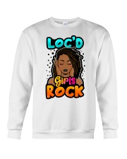 Black girl Loc'd girls rock Crewneck Sweatshirt tile