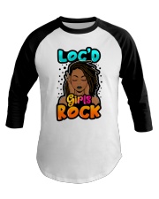 Black girl Loc'd girls rock Baseball Tee tile