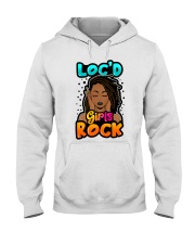 Black girl Loc'd girls rock Hooded Sweatshirt tile