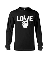 Peace - Love - Black Long Sleeve Tee tile