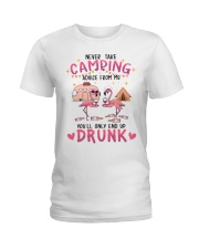 Camping Drunk 2 Ladies T-Shirt tile