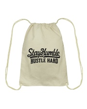 Stay Humble Hustle Hard Drawstring Bag tile