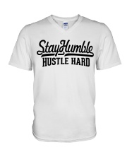 Stay Humble Hustle Hard V-Neck T-Shirt tile