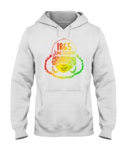 Juneteenth Leopard Print cap Hooded Sweatshirt tile