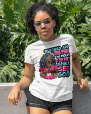 Blessed are the pure in heart for they shall see god Classic T-Shirt apparel-classic-tshirt-lifestyle-front-233