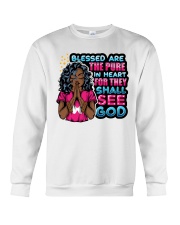 Blessed are the pure in heart for they shall see god Crewneck Sweatshirt tile