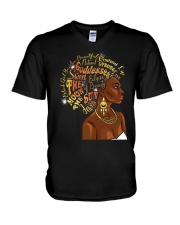 Black Queen - You are beautiful V-Neck T-Shirt tile