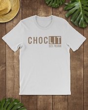 ChocLIT Melanin - Latte Classic T-Shirt lifestyle-mens-crewneck-front-18