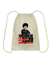 Chisholm Unbossed Unbothered Black History Drawstring Bag tile