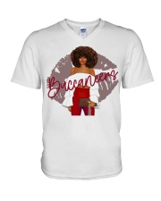 Buccaneers girl V-Neck T-Shirt tile