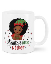Afro little girl Christmas Santa's little helper Mugs tile
