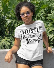 Hustle No Need To Introduce Yourself Classic T-Shirt apparel-classic-tshirt-lifestyle-front-233
