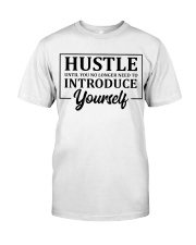 Hustle No Need To Introduce Yourself Premium Fit Mens Tee tile