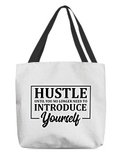 Hustle No Need To Introduce Yourself All-Over Tote tile