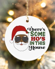 There's Some Ho's In This House Circle ornament - single (porcelain) aos-circle-ornament-single-porcelain-lifestyles-05