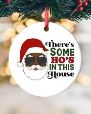 There's Some Ho's In This House Circle ornament - single (porcelain) custom-circle-ornament-single-porcelain-lifestyle-12