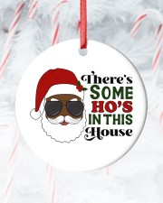 There's Some Ho's In This House Circle ornament - single (porcelain) custom-circle-ornament-single-porcelain-lifestyle-14