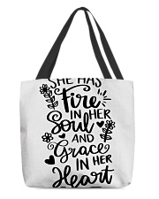 She has fire in her soul All-Over Tote tile