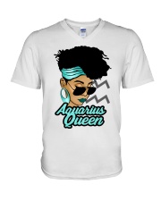 Aquarius V-Neck T-Shirt tile
