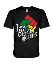 I am Black History V-Neck T-Shirt tile