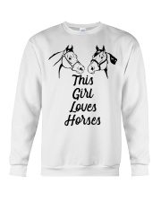 This girl loves Horse Crewneck Sweatshirt tile