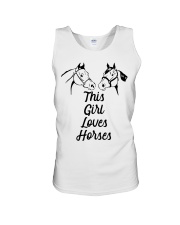 This girl loves Horse Unisex Tank tile
