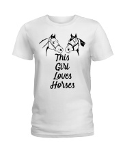 This girl loves Horse Ladies T-Shirt tile
