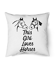 This girl loves Horse Indoor Pillow tile