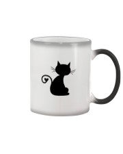 Cat heart tail Color Changing Mug tile