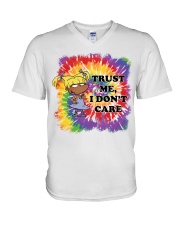 Trust me I don't care Angelica Pickles V-Neck T-Shirt tile