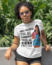You Are Thinner Not Prettier Classic T-Shirt apparel-classic-tshirt-lifestyle-front-233