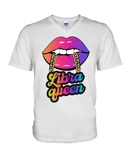 Libra Queen V-Neck T-Shirt tile