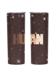 Human Glitter Tumbler tile
