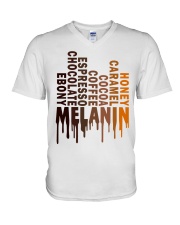 Melanin 4 V-Neck T-Shirt tile