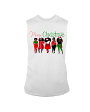Merry Christmas Black Girls Sleeveless Tee tile