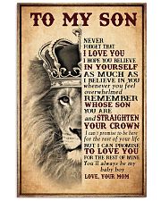 To my son 11x17 Poster front